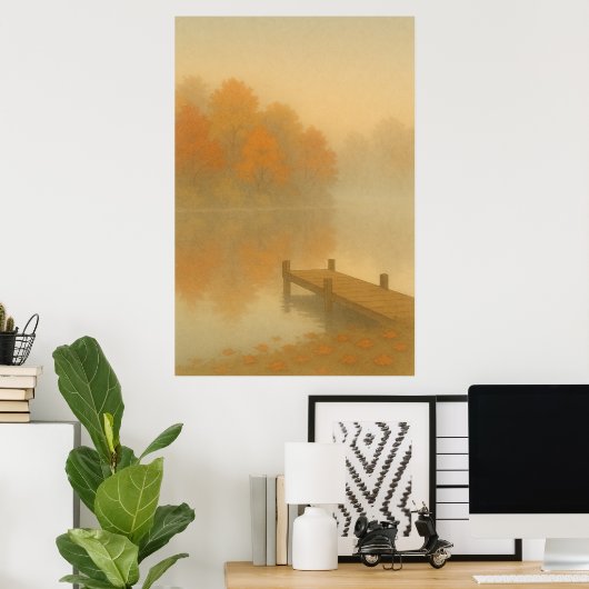 Automne 10, septembre Silence, impression saisonni (Bureau à domicile)