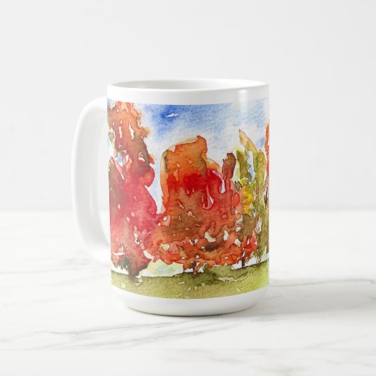 Automne, 15 oz de Mug (Devant gauche)