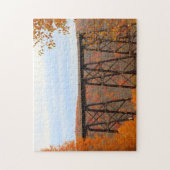 Automne À Kinzua Bridge Famille Fun Time Puzzle (Vertical)