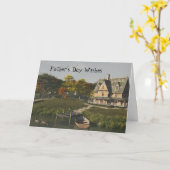 Automne à la carte de Fête des pères du lac (Fleur jaune)