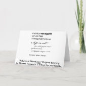 Automne à la carte de voeux de Woodlawn (Dos)