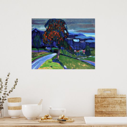 Automne à Murnau, affiche (Cuisine)