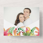 Automne Acacia Feuille Mariage Modèle photo (Verso)