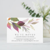 Automne Accueil Moving Faire-part Aquarelle Botani (Debout devant)