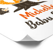 Automne Affiche de bienvenue de douche animale Woo (Coin)