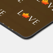 Automne Amour Motif Rustique Orange Feuilles Brown (Coin)