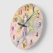 Automne Appelle Mignonne Fée Horloge murale (Angle)