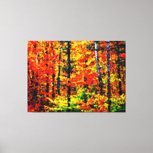 Automne après-midi - Peinture Art Toile enveloppée