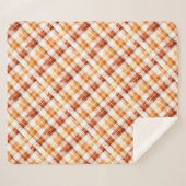 Automne Aquarelle d'automne Orange Plaid Motif (Devant (Horizontal))