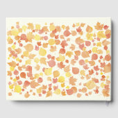 Automne Aquarelle Feuille Mariage livre d'hôtes (Verso)