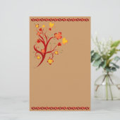 Automne Arbre Design papeterie (Debout devant)
