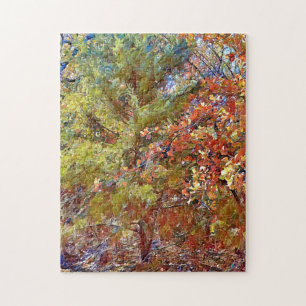 Automne Arbre Forêt Forêt Puzzle Art