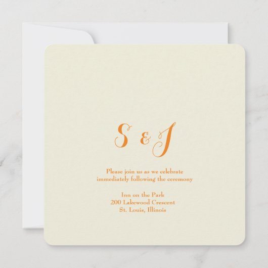 Automne Aspen Grove Custom Wedding Invitation (Dos)