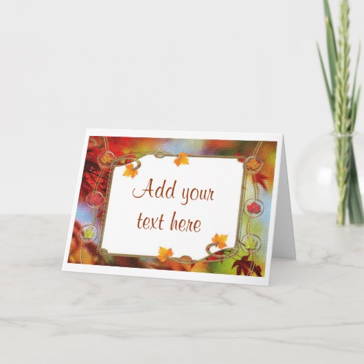 Automne Automne Anniversaire Fête Invitations (Devant)