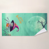 Automne/automne/araignée/sorcière/halloween (Serviette de bain)