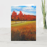 Automne Automne Automne peinture acrylique | Carte