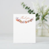 Automne / Automne Baby shower Floral - Carte de re (Debout devant)