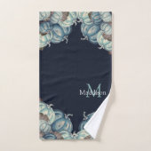 Automne Automne Bleu Aquarelle Citrouille Rustique (Serviette à main)