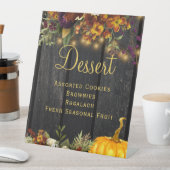 Automne automne bois rustique mariage signe desser (In SItu)