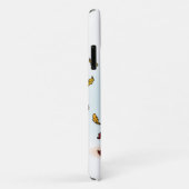 Automne automne fille jouant avec coque feuille (Dos/Droite)