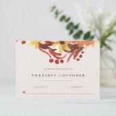Automne/Automne Fleurs Mariage RSVP (Debout devant)