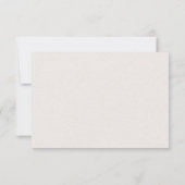 Automne/Automne Fleurs Mariage RSVP (Dos)