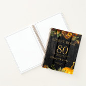 Automne automne fleurs rustiques 80 ans livre d'or (Intérieur)