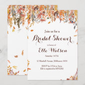 Automne Automne Floral Chic Bridal Show Invitation (Devant / Derrière)