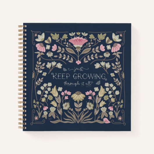 Automne automne Floral Folal Journal Carnet (Devant)