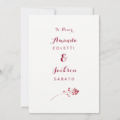 Automne Automne Fluale Répétition Dîner Invitation (Dos)