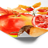 Automne Automne Harvest Mariage Affiche de bienven (Coin)