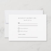 Automne Automne Mariage élégant RSVP (Devant)