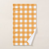 Automne Automne Orange Plaid Motif (Serviette à main)