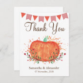 Automne Automne Petit Carte de remerciements Citro (Devant / Derrière)