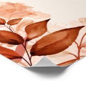 Automne Automne Rustique Floral Mariage Affiche de (Coin)