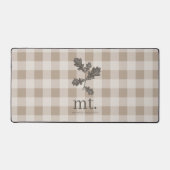 Automne Automne Taupe Plaid Moderne Foligramme Mon (Recto)