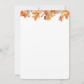 Automne Automne Teddy Bear Baby shower Invitation (Dos)