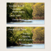 Automne Beauté Random Actes de gentillesse Cartes (Devant & derrière)