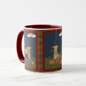 "Automne Bienvenue" Automne Écarce Mug (Devant gauche)