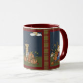 "Automne Bienvenue" Automne Écarce Mug (Devant droit)