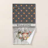 Automne Bienvenue, automne et action de grâces (Serviette à main)