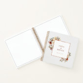 Automne Blooms Photo Livre d'Invité Mariage Album  (Intérieur)