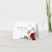 Automne Bohème Mariage de automne Merci Carte pour (Devant)