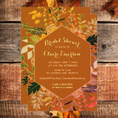Automne Boho cadre floral invitation