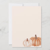 Automne Boho Femme Anniversaire Invitation (Dos)