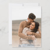 Automne Boho Floral Enregistrer la date Carte phot (Dos)