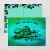 Automne, Bon thanksgiving ! Carte postale (Devant / Derrière)