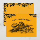 Automne, Bon thanksgiving ! Carte postale (Devant / Derrière)
