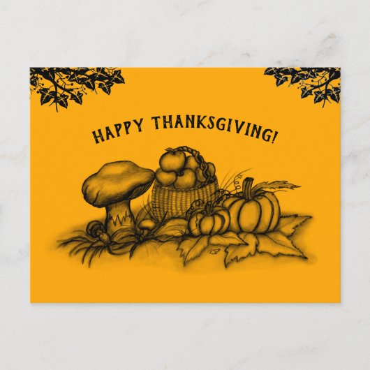 Automne, Bon thanksgiving ! Carte postale (Devant)