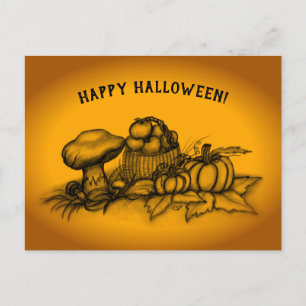 Automne, Bonne Halloween ! Carte postale